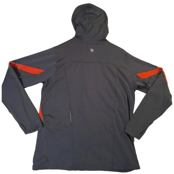 Mountain Hardwear Superpower Running Jacket Men's L* Gray Full Zip Performance - Picture 2 of 10